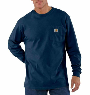 Koszulka Carhartt Heavyweight pocket L/S Navy S