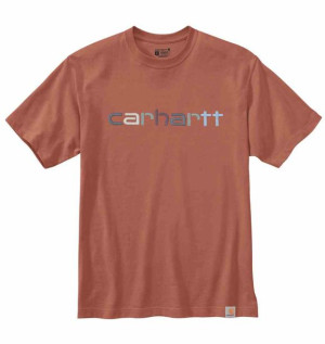 Koszulka Carhartt Heavyweight Logo Terracotta S