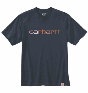 Koszulka Carhartt Heavyweight Logo Navy S