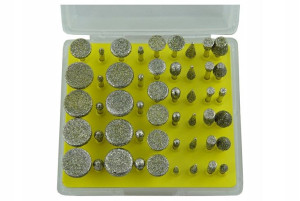 Frezy Diamentowe DO KAMIEŃ SZKŁO GRANIT 50SZT 3mm