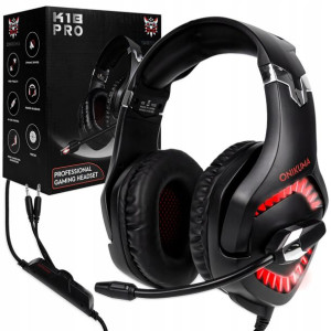 Słuchawki Gamingowe Onikuma K1 Pro Mikrofon RGB czerwony