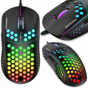 Myszka Mysz Gamingowa Onikuma CW903 RGB Dla Gracza Czarny