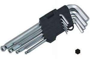 Klucze Imbusowe Z Kulką 1.5-10 Mm Cv 9 Sztuk