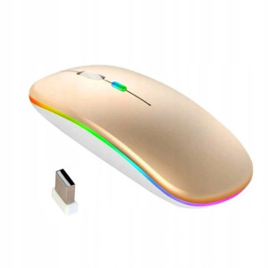 Mysz Go Higher Stone Lekka Bezprzewodowa Rgb Złota