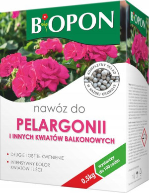 BIOPON nawóz do PELARGONII i BALKONOWYCH 0,5 kg