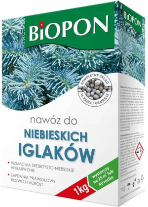 BIOPON nawóz do NIEBIESKICH IGLAKÓW granulat 1 kg