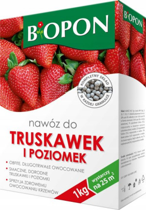BIOPON nawóz do TRUSKAWEK I POZIOMEK granulat 1 kg