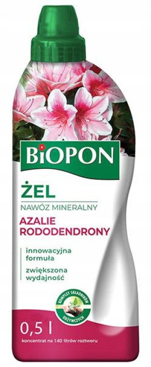 BIOPON nawóz żel mineraln AZALIE RÓŻANECZNIKI 0,5l