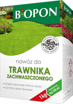 BIOPON nawóz do TRAWNIKA ZACHWASZCZONEGO 1 kg