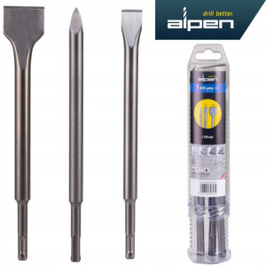Dłuta Alpen Sds Plus 3szt Zestaw Dłut Do Betonu
