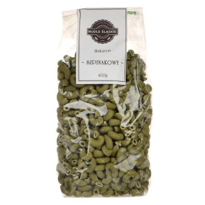 Makaron Szpinakowy kolanka 400g Nudle Śląskie