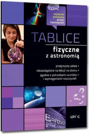 Tablice Fizyczne z astronomią druk kolorowy GREG