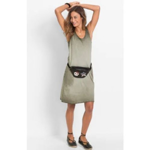 Bonprix Khaki Casualowa Letnia Sukienka Z Kapturem Batik Ombre 44-46 932267