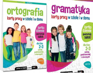 ZESTAW Ortografia Gramatyka 2-3 GREG Karty pracy