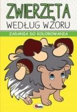 Zwierzęta według wzoru Zad do kolorowania AWM bcd