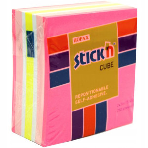 Notes Samoprzylepny Kostka 51x51 Mix Neon Stick'n