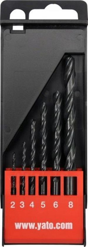 Yato Wiertła Do Metalu Hss Komplet 6szt. 2-8mm 446