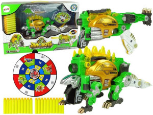 Figurka Dinobots 2w1 Pistolet Na Strzałki Tarcza