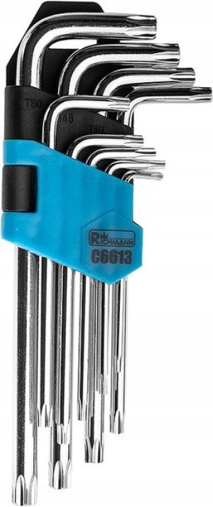 Klucze Imbusowe Torx 9 Sztuk T10-50 +etui