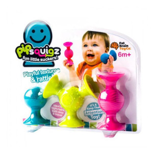 Fat Brain Toys PipSquigz- kreatywne przyssawki grzechotki