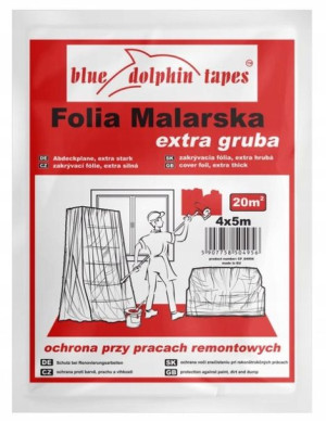 Folia Malarska Extra Gruba Blue Dolphin 4m X 5m