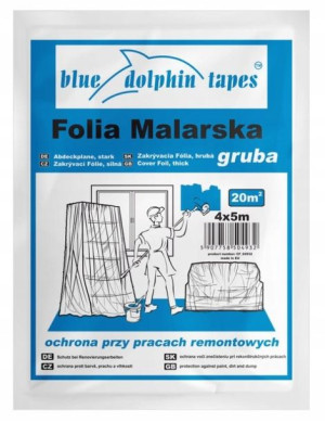 Folia Malarska Gruba Blue Dolphin 4m X 5m