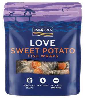 Fish4Dogs Sweet Potato Fish Wraps 100g
