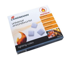 LANDMANN Podpałka parafinowa 24 białe kostki 0144