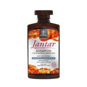 Jantar Moc Bursztynu szampon do włosów suchych i łamliwych 330ml