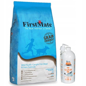 Karma dla psa FIRSTMATE Ryba 11,4kg + olej BRIT 1l