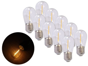5x Żarówka LED E27 filament Ozdobna Ciepła 1,3W edison do Girland