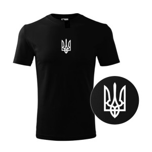KOSZULKA t-shirt HERB UKRAINY ZEŁEŃSKI męska czarna 2XL