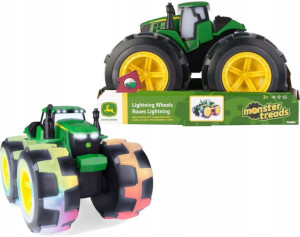 Tomy John Deere Mega Traktor Świecące Opony 3+