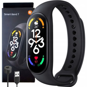 Smartwatch M7 opaska smartband sportowa pulsometr krokomierz sms czarna