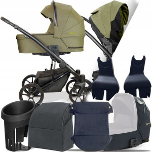 Wózek 2w1 Milu Kids Lluvia Luv 15 I + Adaptery Mc