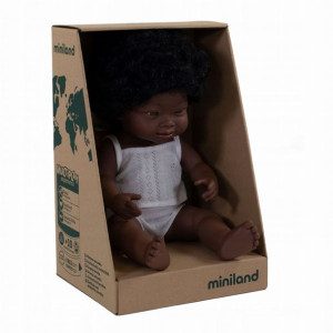 Miniland Doll Lalka Dziewczynka Afrykanka Ds 38Cm 31171