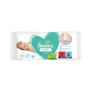 PAMPERS Sensitive chusteczki nawilżane 52 szt.