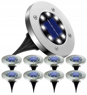 Lampy solarne ogrodowe LED gruntwa lampa najazdowa