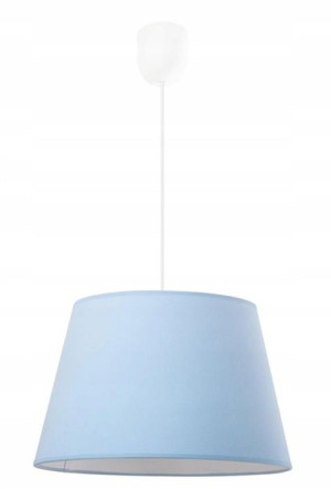 Lampa Sufitowa Wisząca Trapezowy Klosz = Niebieska