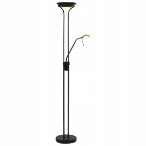 Lampa Podłogowa Stojąca Led Z Włącznikiem = Czarna