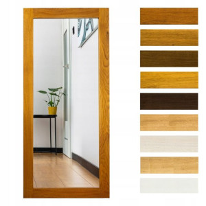 Lustro Prostokąt Z Litego Drewna 130x80 9 Kolorów
