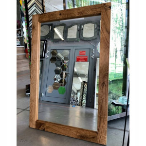 Duże Lustro Łazienkowe Premium Rustykalne 140x80