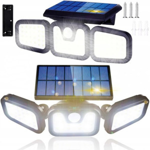 Lampa Solarna Z Czujnikiem Ruchu Zewnętrzna Mocna