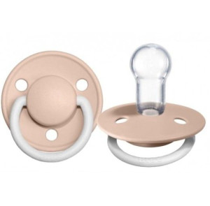 Bibs Smoczek Uspokajający silikonowy blush night 0-36 mc