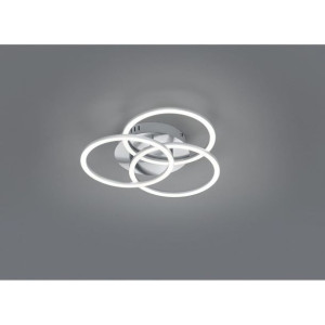 Circle LED lampa sufitowa 3-punktowa z pilotem nikiel RL
