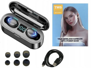 Słuchawki Bluetooth 5.0 Bezprzewodowe + Powerbank