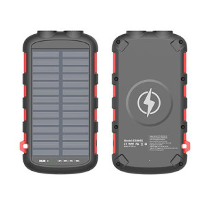 Solidny Powerbank Solarny 20000mah Indukcja 15w