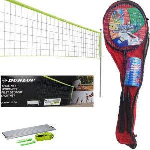 Siatka Stelaż Do Badmintona Tenis Siatkówka 2 Rakietki 3w1