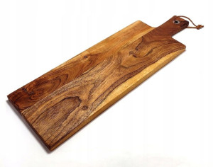 Akacjowa deska do serwowania 51 x 16 x 1,5 cm