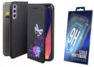 Etui Magnet Do Samsung Galaxy S21 Fe Motyl + Szkło